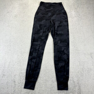 Lululemon Align Jogger Pant Black Camo Womens 2 Yoga 28" High Rise Pockets